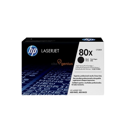 HP Original Toner Cartridge LaserJet 80X - CF280X - Hitam