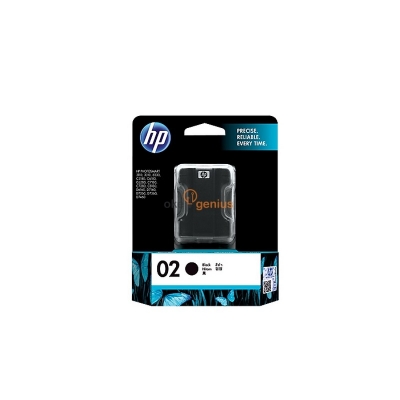 HP 02 Black Original Ink Cartridge (C8721WA)