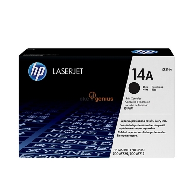 HP Original Toner Cartridge LaserJet 14A - CF214A - Hitam