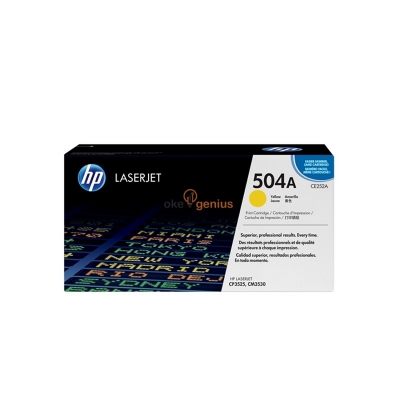HP Original Toner Cartridge LaserJet 504A - CE252A - Kuning