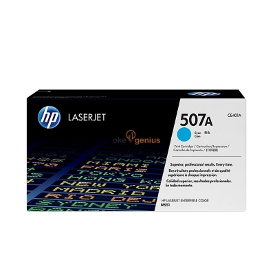 HP Original Toner Cartridge LaserJet 507A - CE401A - Cyan