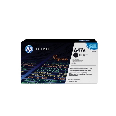 HP Original Toner Cartridge LaserJet 647A - CE260A - Hitam