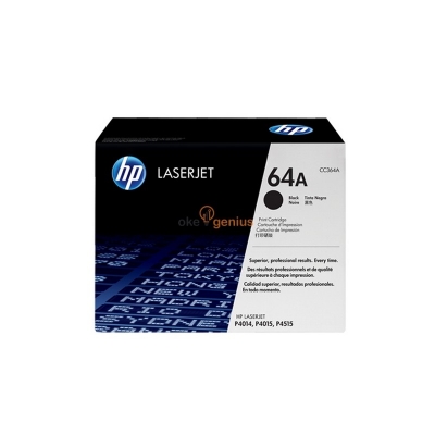 HP Original Toner Cartridge LaserJet 64A - CC364A - Hitam