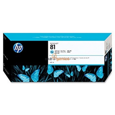 HP 81 LT CYAN DYE INK CRTG, 680ML [C4934A]