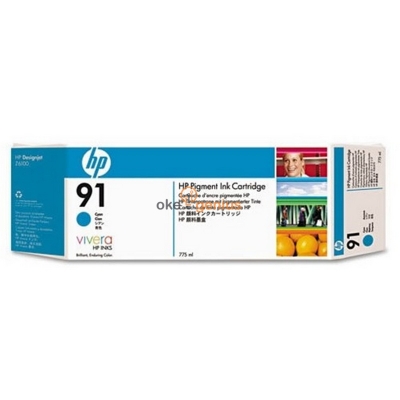 HP 91 PIGMENT 775-ML CYAN INK CARTRIDGE  [C9467A]