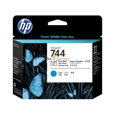 HP 744 PhotoBalck & Cyan Print head [F9J86A]