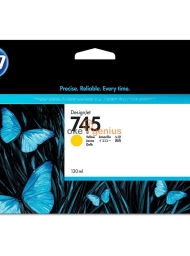 HP 745 130-ml Yellow Ink Cartridge  [F9J96A]