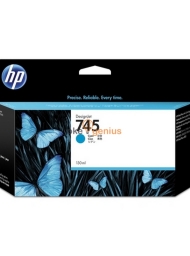 HP 745 130-ml Cyan Ink Cartridge   [F9J97A]