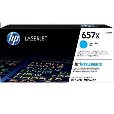 657X Cyan Original LaserJet Toner Cartridge  - CF471X