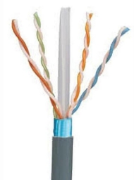 CAT6A UTP 23AWG Solid, GRAY, 305m [NCB-6AUGRYR-305]