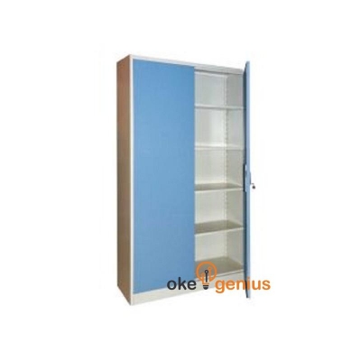 File Cabinet 4 Shelf Swing Blue