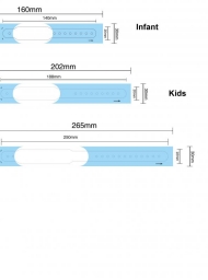 Patient ID Wristbands Adult Blue